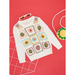 Pantaloons Junior Girls Floral Printed Pullover-picture-19