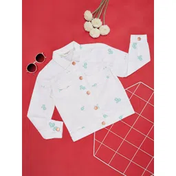 Pantaloons Junior Girls Floral Printed Pure Cotton Crop Tailored Jacket-picture-52