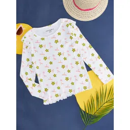 Pantaloons Junior Girls Floral Printed Ruffled Regular Top-picture-25