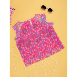 Pantaloons Junior Girls Floral Printed Top-picture-31