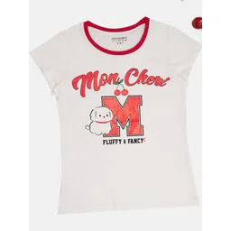 Pantaloons Junior Girls Graphic Printed Cotton Regular Fit T-shirt-picture-22