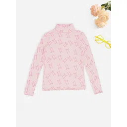 Pantaloons Junior Girls Graphic Printed High Neck Pullover-picture-55