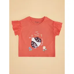Pantaloons Junior Girls Graphic Printed Round Neck Cotton Relaxed Fit T-shirt-picture-57