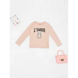 Pantaloons Junior Girls Heavenly Pink Printed Top-picture-16