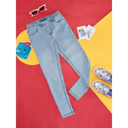 Pantaloons Junior Girls Light Fade Clean Look Cotton Jeans-picture-16