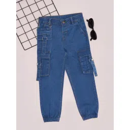 Pantaloons Junior Girls Medium Blue Jeans-picture-16