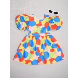 Pantaloons Junior Girls Multi Cotton Printed Dress-picture-11