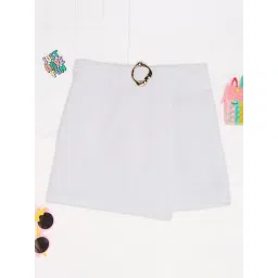 Pantaloons Junior Girls Off-White Skirt-picture-28