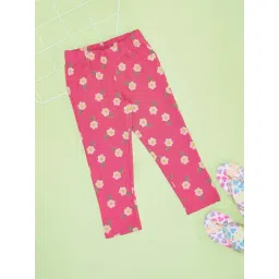 Pantaloons Junior Girls Orchid Bloom Cotton Printed Jeggings-picture-31