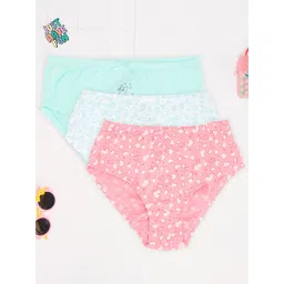 Pantaloons Junior Girls Pack Of 3 Printed Pure Cotton Basic Briefs 8909230434109-picture-45
