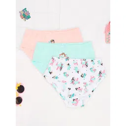 Pantaloons Junior Girls Pack Of 3 Printed Pure Cotton Basic Briefs 8909230434147-picture-48