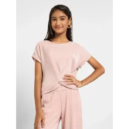 Pantaloons Junior Girls Peach Blush Top-picture-40