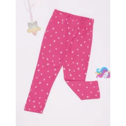 Pantaloons Junior Girls Pink Cotton Printed Jeggings-picture-31