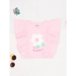 Pantaloons Junior Girls Pink T-Shirt-picture-21