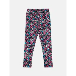 Pantaloons Junior Girls Printed Cotton Ankle-Length Leggings-picture-30