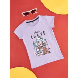 Pantaloons Junior Girls Printed Cotton T-shirt-picture-40