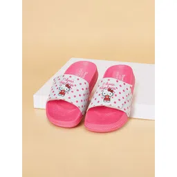 Pantaloons Junior Girls Printed Slip On Sliders-picture-17