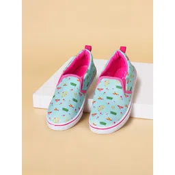 Pantaloons Junior Girls Printed Textile Comfort Insole Slip-On Sneakers-picture-18