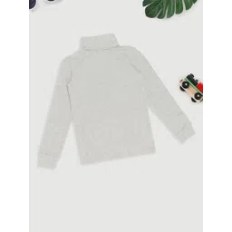 Pantaloons Junior Girls Ribbed High Neck Thermal Top-picture-10