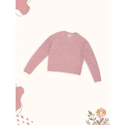 Pantaloons Junior Girls Ribbed Pullover Sweaters-picture-29