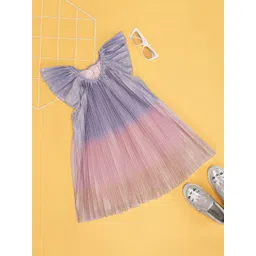 Pantaloons Junior Girls Self Design A-Line Dress-picture-38