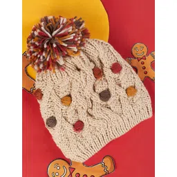 Pantaloons Junior Girls Self Design Acrylic Beanie-picture-16