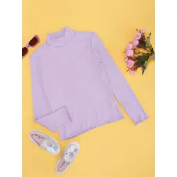 Pantaloons Junior Girls Self Design Sweatshirt-picture-42