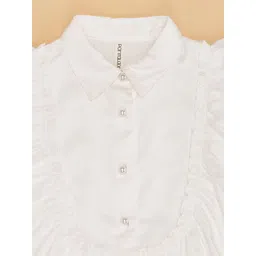 Pantaloons Junior Girls Solid Shirt Collar Top image 4