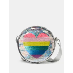 Pantaloons Junior Girls Solid Structured Embellished Sling Bag-picture-15