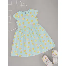 Pantaloons Junior Girls Spa Retreat Cotton Floral Casual Dresses-picture-27