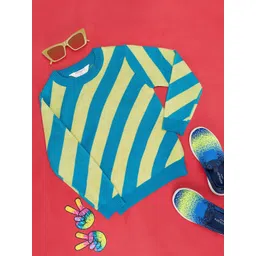 Pantaloons Junior Girls Striped Acrylic Pullover-picture-25