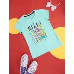 Pantaloons Junior Girls Typography Printed Cotton T-shirt-picture-40