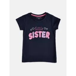 Pantaloons Junior Girls Typography Printed Cotton T-shirt-picture-16