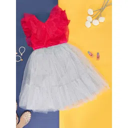 Pantaloons Junior Girls V-Neck Flutter Sleeve Clothing Set-picture-47