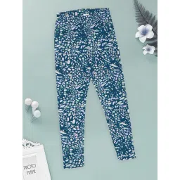 Pantaloons Junior Girls Veiled Rose Printed Leggings-picture-39