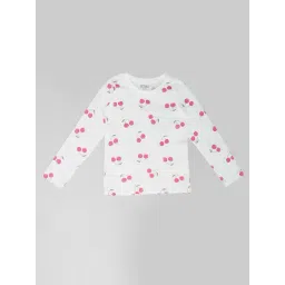 Pantaloons Junior Girls White Printed T-Shirt-picture-40