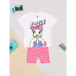 Pantaloons Junior Girls White Sleepwear Set-picture-47