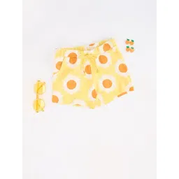 Pantaloons Junior Girls Yellow Shorts-picture-18
