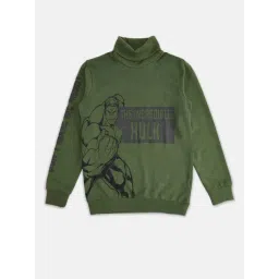 Pantaloons Junior Green Printed Full Sleeves Sweatshirt-picture-20