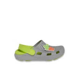 Pantaloons Junior Grey & Green Back Strap Clogs-picture-14