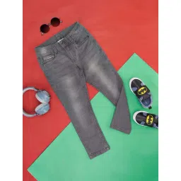 Pantaloons Junior Grey Cotton Regular Fit Jeans-picture-20