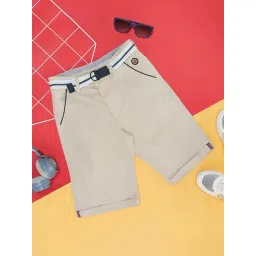 Pantaloons Junior Grey Cotton Regular Fit Shorts-picture-41