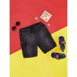 Pantaloons Junior Grey Cotton Regular Fit Shorts-picture-34