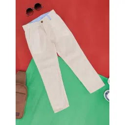 Pantaloons Junior Grey Cotton Regular Fit Trousers-picture-42