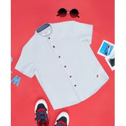 Pantaloons Junior Half Sleeves Solid Shirt - Island Paradise-picture-11