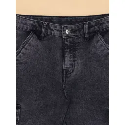 Pantaloons Junior Jet Black Shorts image 4