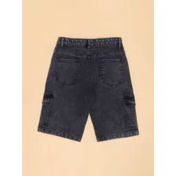 Pantaloons Junior Jet Black Shorts image 2