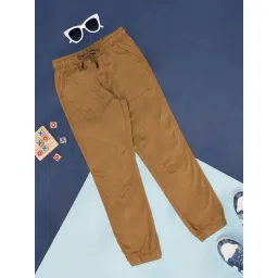 Pantaloons Junior Khaki Cotton Regular Fit Trackpants-picture-30