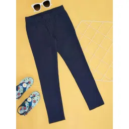 Pantaloons Junior Kids Blue Indigo Cotton Skinny Fit Full Sleeves Legging-picture-26