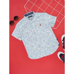 Pantaloons Junior Kids Bluejay Cotton Printed Shirt-picture-16